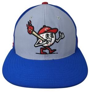 Omaha Slumpbuster Triple Crown Fitted Baseball Cap Blue S 6 Panel Zephyr Zhats